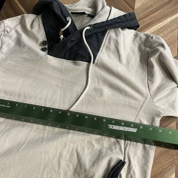 A. Tiziano Hoodie Shawl Neck Pullover Pockets Elbow Patches Slim Fit Mens XXL - Picture 4 of 6